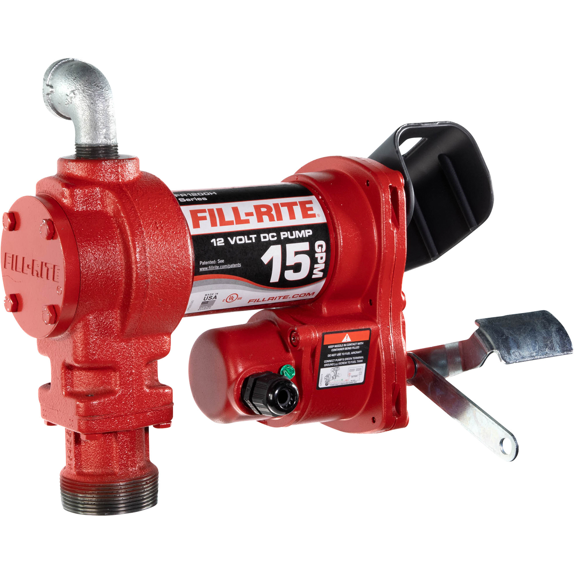 Fill-Rite 12V DC Fuel Transfer Pump, 15 GPM, Pump Only, Model# FR1204H